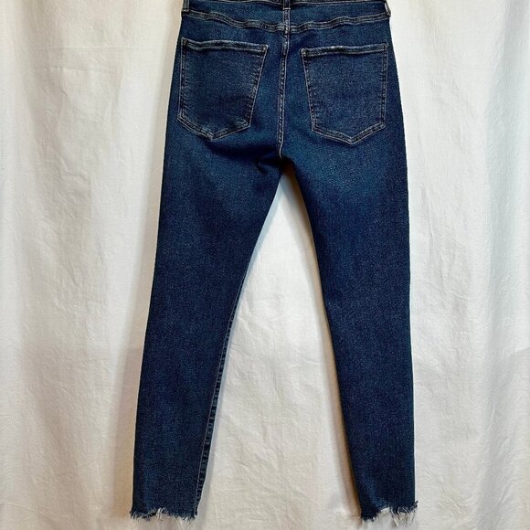 AGOLDE | Sophie High Rise Skinny Crop Jeans with Raw Hem | Size 29 - Picture 2 of 12